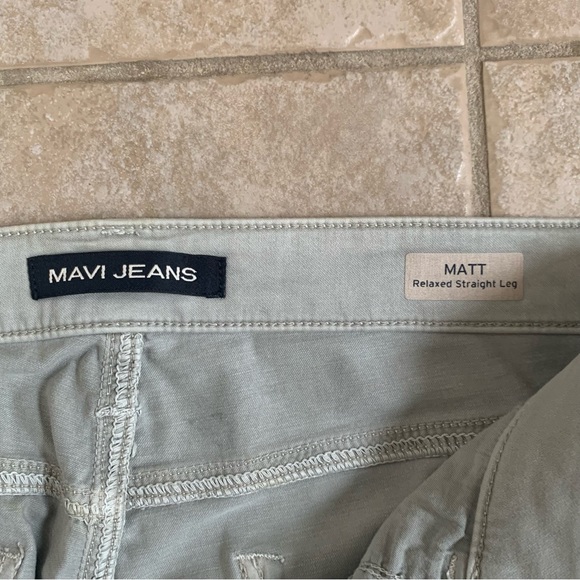 Mavi "Matt"  Relaxed Straight Leg Pants | Light Grey | Size 32/30 - Picture 16 of 16